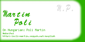 martin poli business card